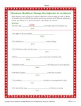 Christmas Modifiers - Change the Adjective to Adverb