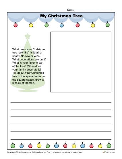 christmas writing prompts for special education students