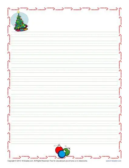 Free lined writing paper to print