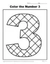 Color the Number 3