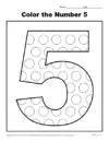 Color the Number 5