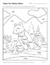 Color the Verbs: Bear