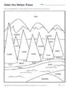 Color the Verbs: Trees