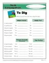 Free, Printable Verb Conjugation Activity - To Dig