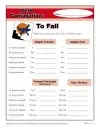 Verb Conjugation: To Fall