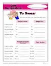 Verb Conjugation: To Swear