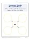 printable reading worksheets for kindergarten Consonant Blends Worksheet Activity - Create DR Words