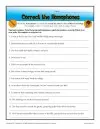 5th grade homophones worksheet Correct the Homophones