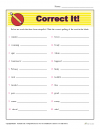 proofreading worksheets 4th grade Correct It!