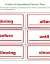 Create a Prepositional Phrase: Time