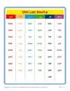 Printable CVC Word List – Short A