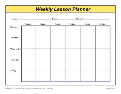 Weekly Plans Template from www.k12reader.com