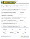 Figurative Language: “Pun” In The Blanks 1