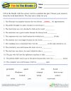 Figurative Language: “Pun” In The Blanks 2