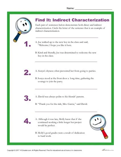 Characterization Steal Chart