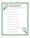 Find It! Sentences with Prepositional Phrases