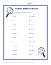 Find the Abstract Nouns