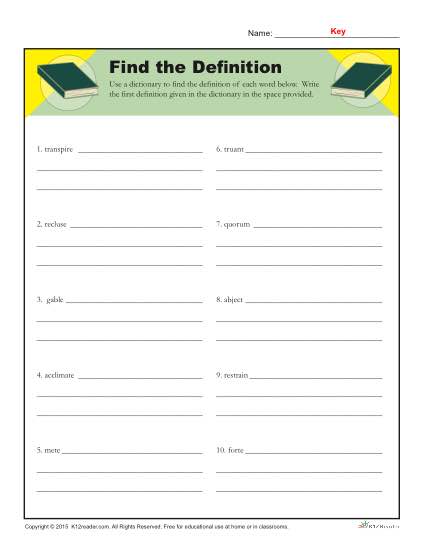 dictionary-skills-worksheets-find-the-definition