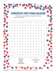 Printable Fourth of July Word Search Activity