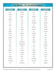 Sight Words List - Free, Printable Fry Word List - 7th 100