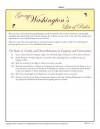 7th grade essay writing worksheets George Washington’s List of Rules