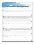 Middle School Inference Worksheet - Where am I?
