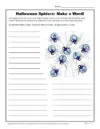 halloween reading worksheets 5th grade Halloween Spiders: Make a Word Activity!
