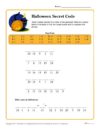 halloween reading worksheets 5th grade Halloween Secret Code Activity
