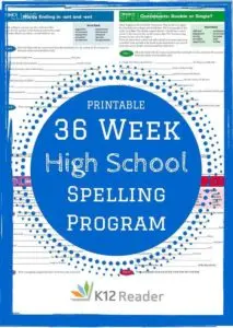 High School Spelling Words Program
