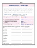 Hyphen Worksheets