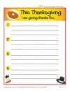 thanksgiving language arts worksheets middle school I’m Thankful for Writing Prompt
