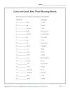 grade 7 language worksheet Greek and Latin Root Word Meaning Match