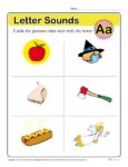 Letter Sounds: A | Preschool Letter Worksheet