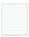 Lined Writing Paper with Center Guide