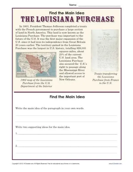 31 The Louisiana Purchase Worksheet Answers Support Worksheet