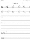 Handwriting Worksheets – D’Nealian Style Print