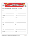 proofreading worksheets 4th grade Make the Spelling Corrections