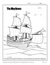 thanksgiving language arts worksheets middle school Mayflower Coloring Page Activity