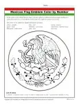 Mexican Flag Emblem -Color by Number Activity