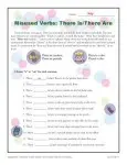 Misused Verbs Printable Activity - There Is/There Are