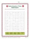Native American Tribes Word Search