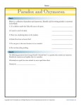 Paradox and Oxymoron - Printable Lesson Activty