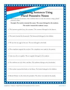 plural possessive nouns 3rd grade noun worksheet