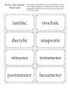 poetry worksheet 6th grade pdf Poetry: Foot and Line Flash Cards