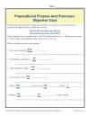 Prepositional Phrases Worksheet Activity - Objective Case