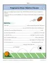 Progressive Story Relative Clauses Worksheet