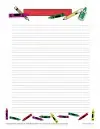 good copy writing paper printable School Themed Lined Writing Paper