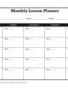 Lesson Plan Template Printables | Daily, Weekly