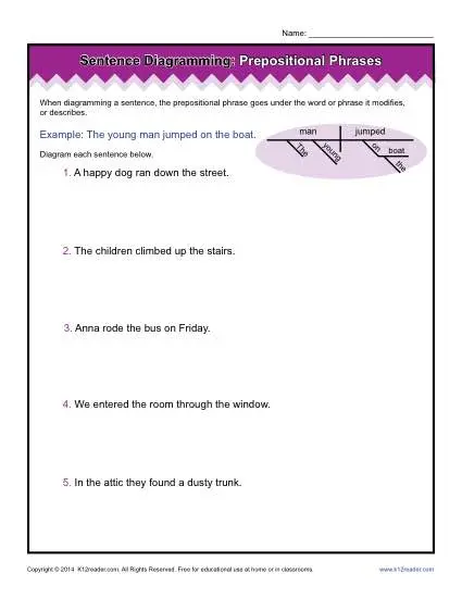 diagramming-sentences-worksheets-prepositional-phrases