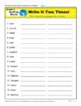 3rd Grade Spelling Words Week 3 – K12Reader Spelling Curriculum